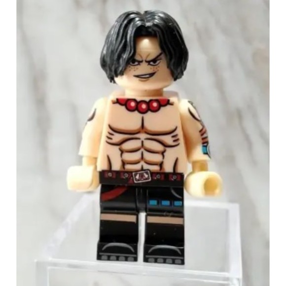 Portgas D. Ace Anime Minifigure: Lego-Compatible Toys for One Piece Fans - Picture 1 of 3